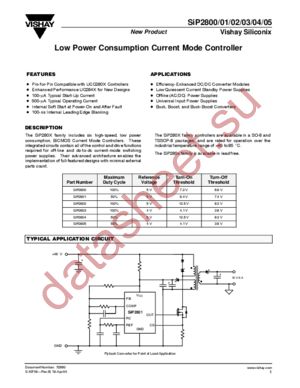 SIP2805 datasheet  