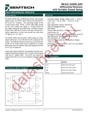 SK10EL16V datasheet  