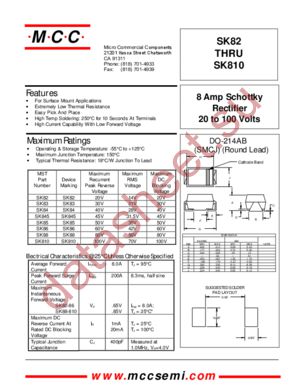 SK82 datasheet  