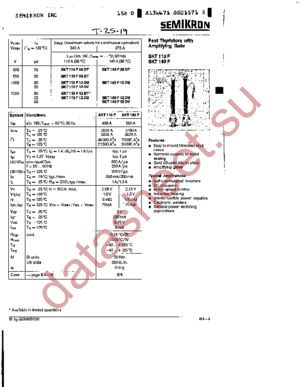 SKT110F1X datasheet  