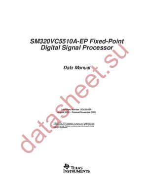 SM320VC5510A datasheet  