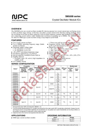 SM5009 datasheet  