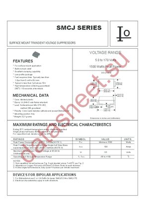 SMCJ5.0(C) datasheet  