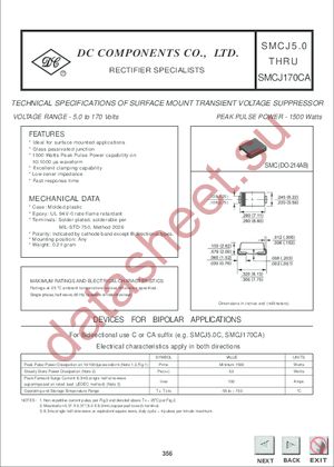 SMCJ6.5 (DC) datasheet  