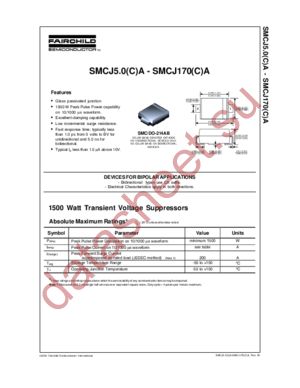 SMCJ58(C)A datasheet  