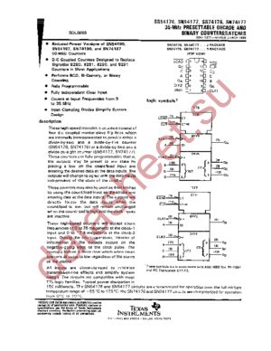 SN54176J datasheet  