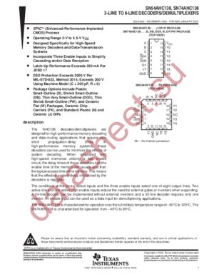 SN74AHC138DB datasheet  