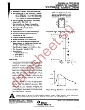 SN65LBC184 datasheet  