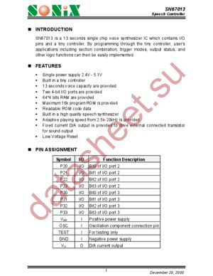 SN67013 datasheet  