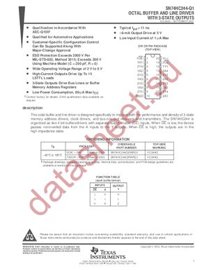 SN74HC244N3 datasheet  