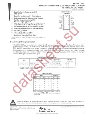 SN74HC74DBLE datasheet  