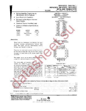 SN74LS623N3 datasheet  