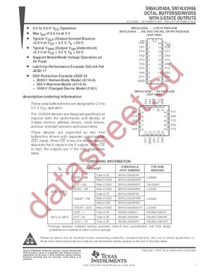 SN74LV240APWLE datasheet  