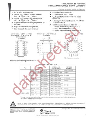 SN74LV4040A datasheet  