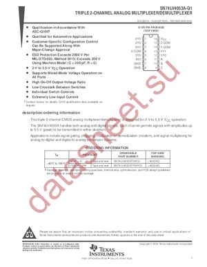 SN74LV4053ADBR datasheet  