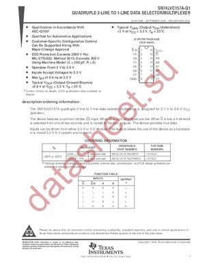 SN74LVC157APWLE datasheet  