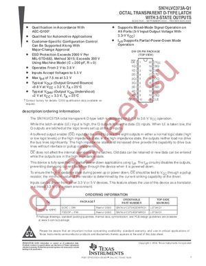 SN74LVC373APWLE datasheet  