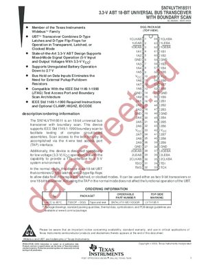 SN74LVTH18511 datasheet  