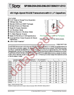 SP206CT-L datasheet  