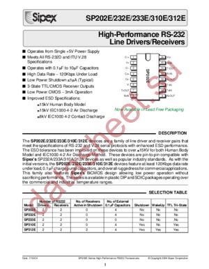 SP26LV431CN-L datasheet  