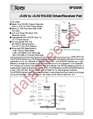 SP3220ECA-L/TR datasheet  