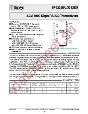 SP3232EUCA-L/TR datasheet  