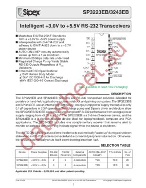 SP3243EBET-L/TR datasheet  