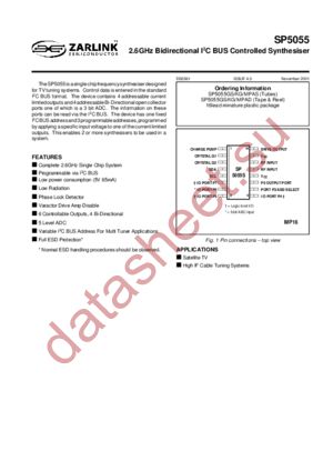 SP5055 datasheet  