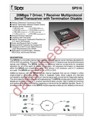 SP516CF datasheet  