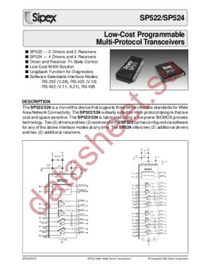 SP522 datasheet  