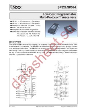 SP524 datasheet  