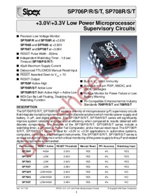 SP706REN-L datasheet  