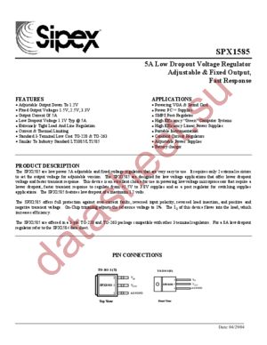 SPX1585AT-L-3.3/TR datasheet  