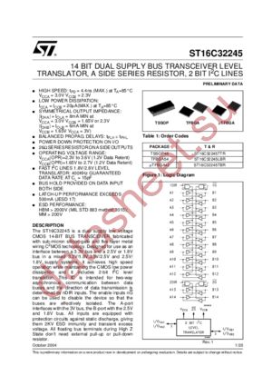 ST16C32245LBR datasheet  