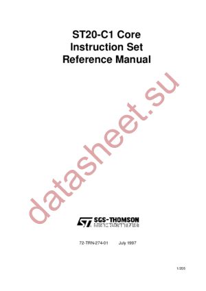 ST20-C1 datasheet  