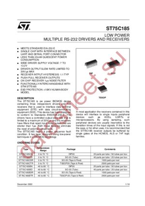 ST75C185BTR datasheet  