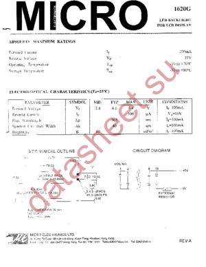 1620G datasheet  