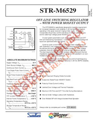 STR-M6529 datasheet  