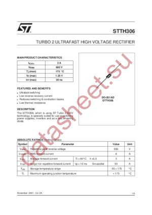 STTH306 datasheet  