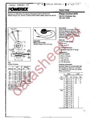 T620 datasheet  