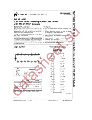 74LVT16240 datasheet  