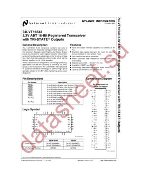 74LVT16543 datasheet  