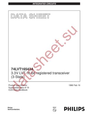 74LVT16543A datasheet  