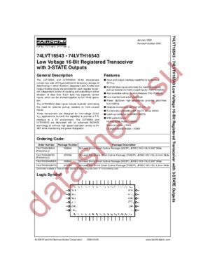 74LVT16543MTD datasheet  