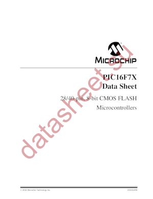 PIC16F74I/SP datasheet  