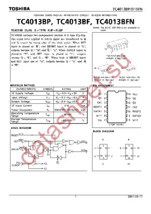 Микросхема tc4013bp схема включения