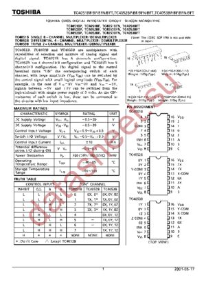 TC4052BP datasheet  