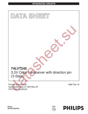 74LVT245PWDH datasheet  