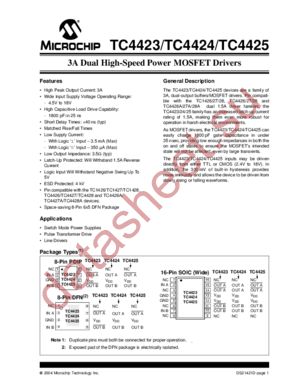 TC4423VOE datasheet  