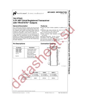 74LVT543 datasheet  